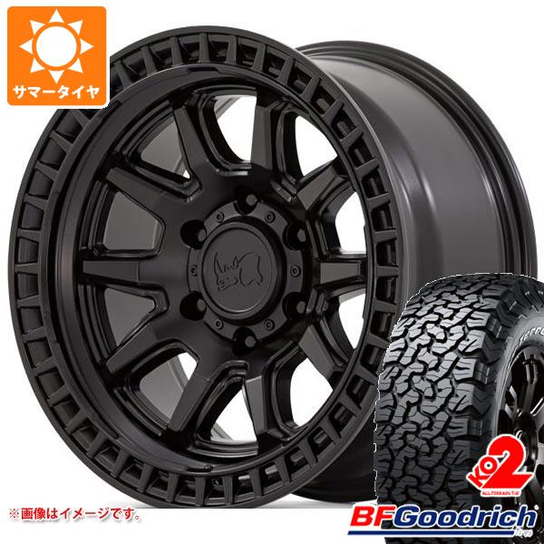 【タイヤ交換対象】5本セット ジープ ラングラー JK/JL系用 サマータイヤ BFグッドリッチ オールテレーンT/A KO2 33x12.50R17LT 120S ブラックレター ブラックライノ キャリコタイヤホイール5本セット