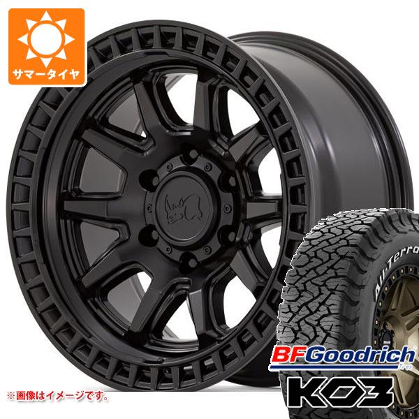 【タイヤ交換対象】5本セット ジープ ラングラー JK/JL系用 2026年製 サマータイヤ BFグッドリッチ オールテレーンT/A KO3 LT265/70R17 118/115S ホワイトレター ブラックライノ キャリコ タイヤホイール5本セット