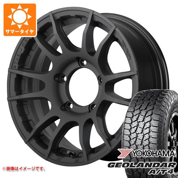 【タイヤ交換対象】スズキ ジムニーノマド JC74W用 サマータイヤ ヨコハマ ジオランダー A/T4 G018 225/70R16 103H ブラックレター レイズ グラムライツ 57XR-X 6.0-16 タイヤホイール4本セット