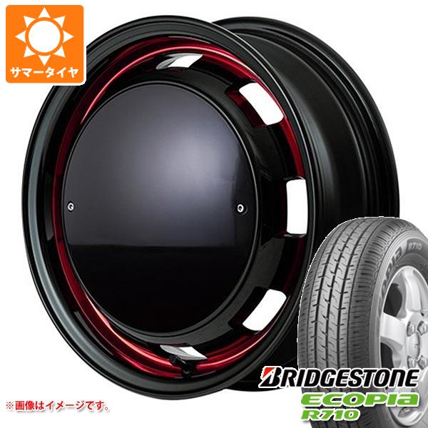 【タイヤ交換対象】アトレーワゴン S300系用 サマータイヤ ブリヂストン エコピア R710 165/80R14 97/95N (165R14 8PR相当) ガルシア シスコ ポップ 4.5-14 タイヤホイール4本セット