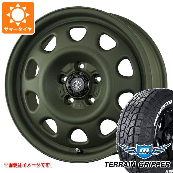 【タイヤ交換対象】エクリプスクロス GK系用 サマータイヤ モンスタ テレーングリッパー 225/65R17 106T ホワイトレター ランドフット SWZ 7.0-17 タイヤホイール4本セット