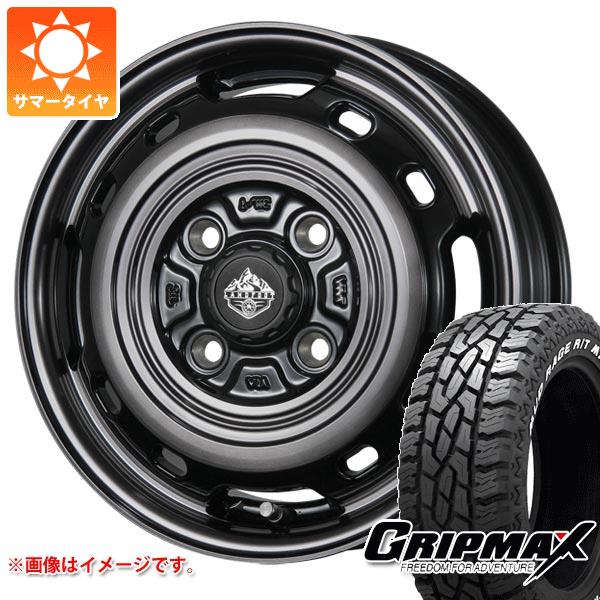 【タイヤ交換対象】エブリイワゴン DA17W用 サマータイヤ グリップマックス マッドレイジ R/T MAX 145R14C 85/83Q ホワイトレター ランドフット XFG 4.5-14 タイヤホイール4本セット