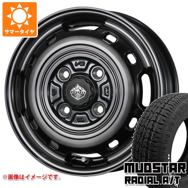 【タイヤ交換対象】キャリイ DA16T用 サマータイヤ マッドスター ラジアル A/T 165/60R15 77S ホワイトレター ランドフット XFG 4.5-15 タイヤホイール4本セット
