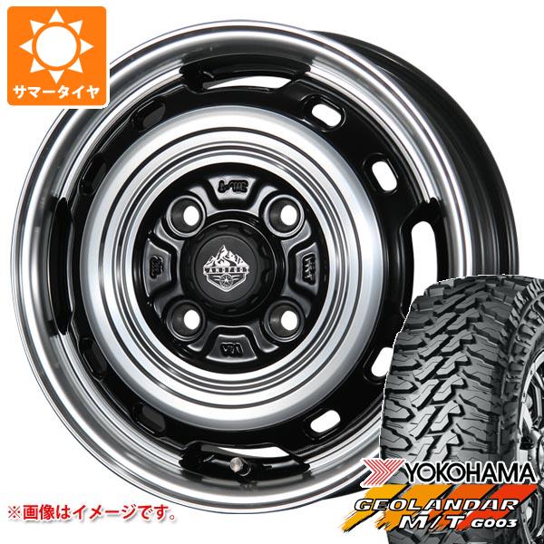 【タイヤ交換対象】キャリイ DA16T用 サマータイヤ ヨコハマ ジオランダー M/T G003 145/80R12 80/78N LT ランドフット XFG 3.5-12 タイヤホイール4本セット