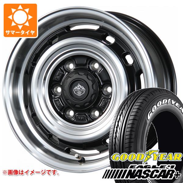 乐天商城 - 【タイヤ交換対象】ハイエース 200系用 サマータイヤ グッドイヤー イーグル ＃1 ナスカープラス 195/80R15 107/105N ホワイトレター ランドフット XFG 6.0-15 タイヤホイール4本セット