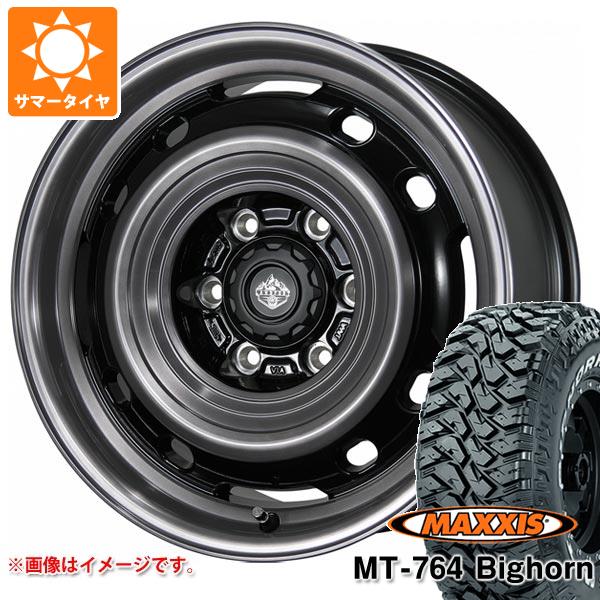 【タイヤ交換対象】サマータイヤ 265/70R17 118/115Q 8PR マキシス MT-764 ビッグホーン ホワイトレター ランドフット XFG 8.0-17 タイヤホイール4本セット