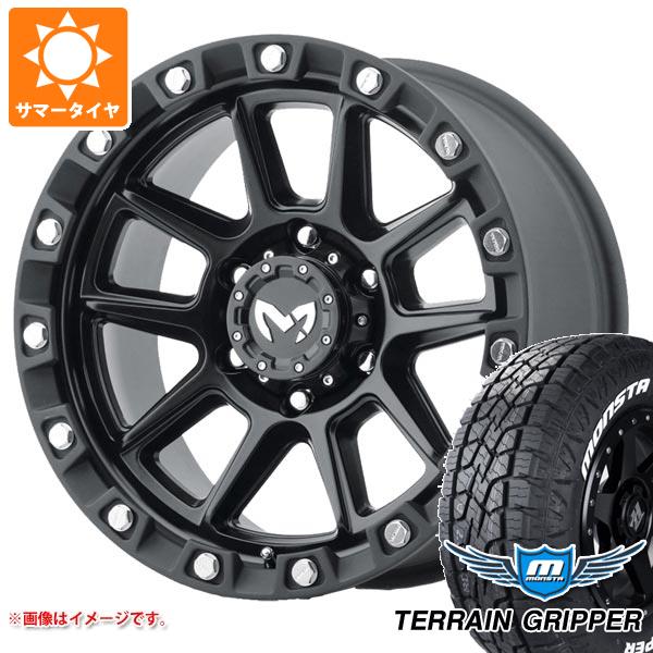 【タイヤ交換対象】5本セット トヨタ FJクルーザー 10系用 サマータイヤ モンスタ テレーングリッパー LT285/70R17 121/118R ホワイトレター MKW M205 8.5-17 タイヤホイール5本セット