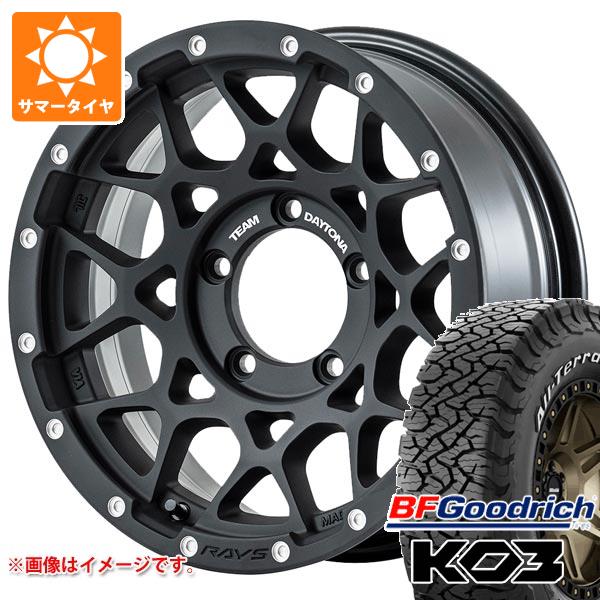 【タイヤ交換対象】5本セット ジムニーシエラ JB74W用 2025年製 サマータイヤ BFグッドリッチ オールテレーンT/A KO3 LT225/70R16 102/99S ホワイトレター レイズ デイトナ M8 6.0-16 タイヤホイール5本セット