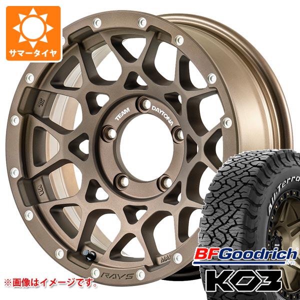 Rakuten - 【タイヤ交換対象】5本セット スズキ ジムニーノマド JC74W用 2026年製 サマータイヤ BFグッドリッチ オールテレーンT/A KO3 LT225/70R16 102/99S ホワイトレター レイズ デイトナ M8 6.0-16 タイヤホイール5本セット