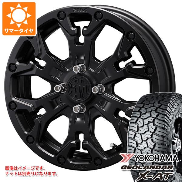 【タイヤ交換対象】キャリイ DA16T用 サマータイヤ ヨコハマ ジオランダー X-AT G016 165/65R15 81S ブラックレター G016A クリムソン MG ゴーレム ジュニア 4.5-15 タイヤホイール4本セット