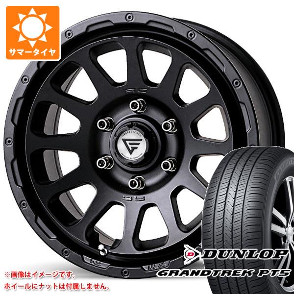 【タイヤ交換対象】 レクサス LX570用 サマータイヤ ダンロップ グラントレック PT5 285/50R20 112V デルタフォース オーバル 9.0-20 タイヤホイール4本セット