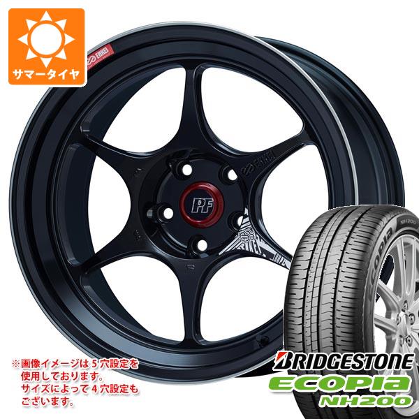 Rakuten - 【タイヤ交換対象】サマータイヤ 215/45R18 93W XL ブリヂストン エコピア NH200 エンケイ パフォーマンスライン PF06 7.5-18 タイヤホイール4本セット