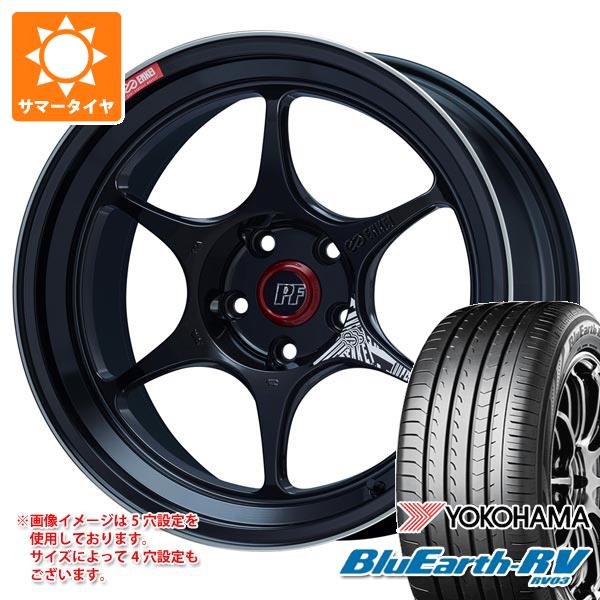 【タイヤ交換対象】サマータイヤ 225/60R18 100H ヨコハマ ブルーアースRV RV03 エンケイ パフォーマンスライン PF06 8.0-18 タイヤホイール4本セット