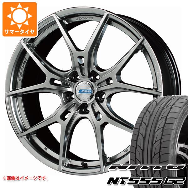 【タイヤ交換対象】サマータイヤ 245/40R19 98Y XL ニットー NT555 G2 レイズ グラムライツ 57FXZ LTD 8.5-19 タイヤホイール4本セット