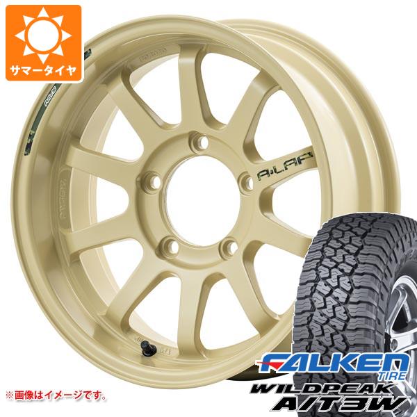【タイヤ交換対象】ジムニーシエラ JB74W用 サマータイヤ ファルケン ワイルドピーク A/T3W LT225/75R16 115/112Q レイズ エーラップ J デザートエディション 6.0-16 タイヤホイール4本セット