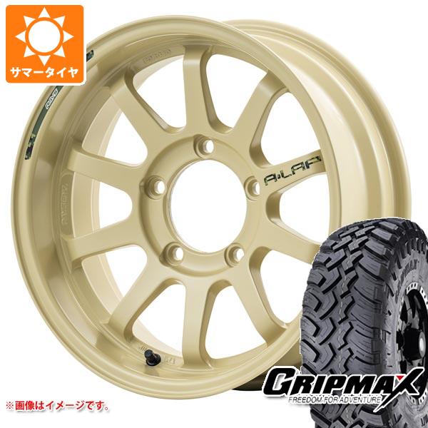 【タイヤ交換対象】5本セット ジムニー用 サマータイヤ グリップマックス マッドレイジ M/T 6.50R16 110/105Q ホワイトレター レイズ エーラップ J デザートエディション 5.5-16 タイヤホイール5本セット
