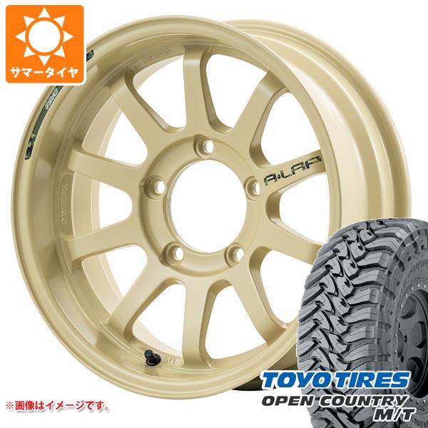 【タイヤ交換対象】ジムニー JB64W用 サマータイヤ トーヨー オープンカントリー M/T LT225/75R16 103/100Q ホワイトレター レイズ エーラップ J デザートエディション 5.5-16 タイヤホイール4本セット