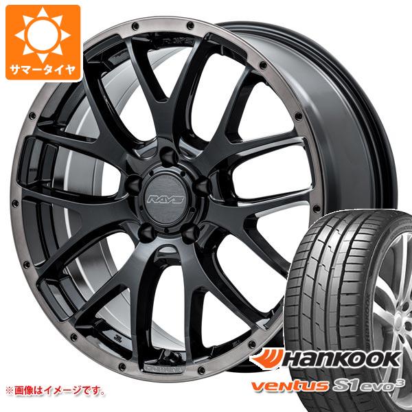 【タイヤ交換対象】2025年製 サマータイヤ 235/50R18 (101Y) XL ハンコック ベンタス S1 エボ3 K127 レイズ ホムラ 2x7FA ブラッククリアエディション 7.5-18 タイヤホイール4本セット