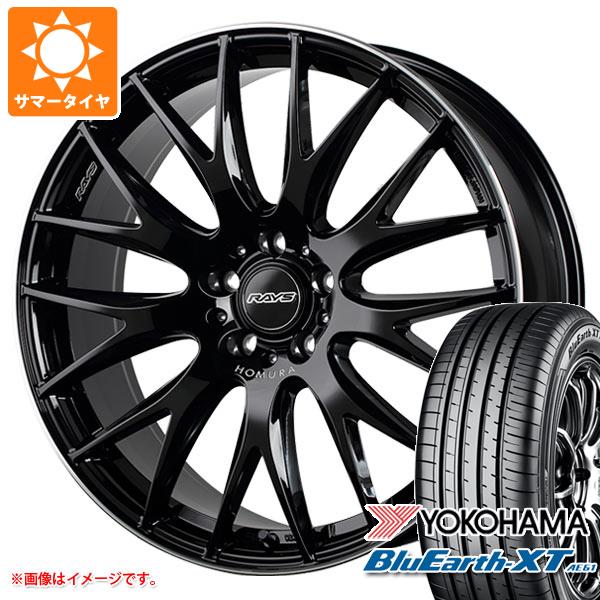 【タイヤ交換対象】サマータイヤ 215/55R18 99V XL ヨコハマ ブルーアースXT AE61 レイズ ホムラ 2x9 プラス 7.5-18 タイヤホイール4本セット