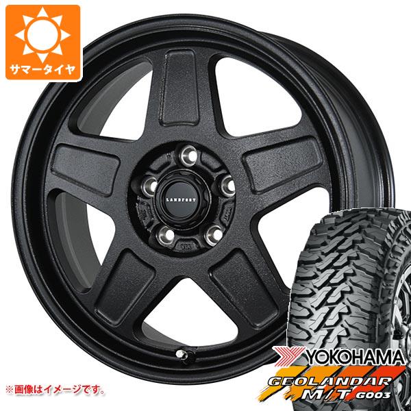 【タイヤ交換対象】デリカD5用 サマータイヤ ヨコハマ ジオランダー M/T G003 225/70R16 103S ランドフット GWD 7.0-16 タイヤホイール4本セット