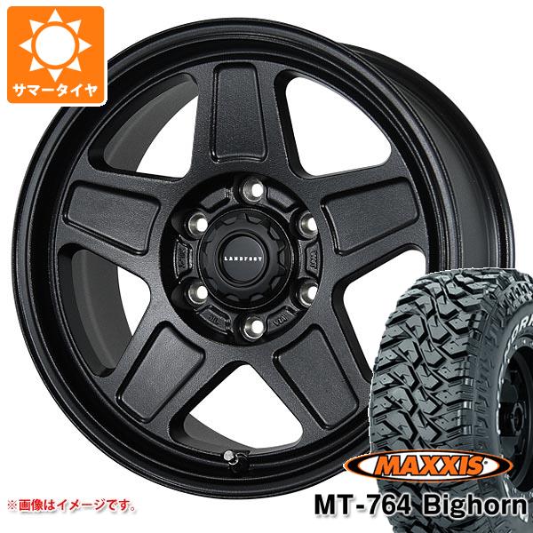 【タイヤ交換対象】サマータイヤ 265/70R17 118/115Q 8PR マキシス MT-764 ビッグホーン ホワイトレター ランドフット GWD 8.0-17 タイヤホイール4本セット