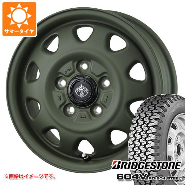 【タイヤ交換対象】タウンエース バン 400系用 サマータイヤ ブリヂストン 604V RD-604 スチール 165R14 8PR (165/80R14 97/95N相当) ランドフット SWZ 5.0-14 タイヤホイール4本セット