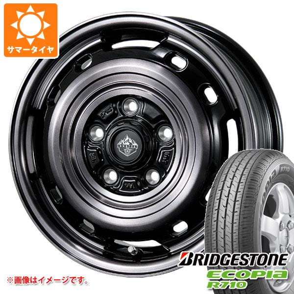 【タイヤ交換対象】タウンエース バン 400系用 2025年製 サマータイヤ ブリヂストン エコピア R710 165/80R14 97/95N (165R14 8PR相当) ランドフット XFG 5.0-14 タイヤホイール4本セット