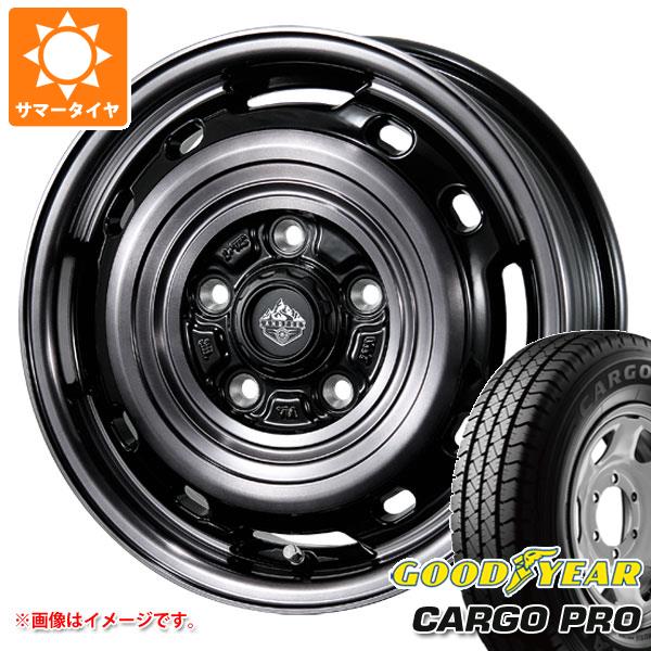 【タイヤ交換対象】タウンエース バン 400系用 サマータイヤ グッドイヤー カーゴ プロ 165/80R14 97/95N (165R14 8PR相当) ランドフット XFG 5.0-14 タイヤホイール4本セット