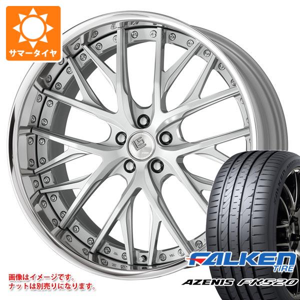 【タイヤ交換対象】サマータイヤ 245/35R21 96Y XL ファルケン アゼニス FK520L ワーク LS バサラ 8.5-21 タイヤホイール4本セット