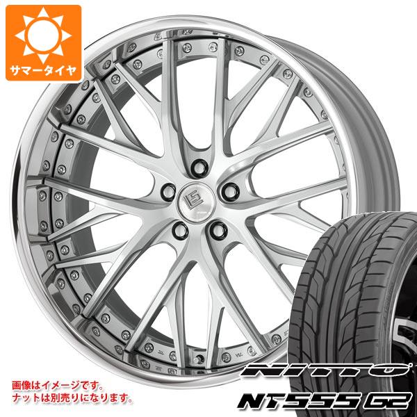 【タイヤ交換対象】サマータイヤ 245/35R21 96Y XL ニットー NT555 G2 ワーク LS バサラ 8.5-21 タイヤホイール4本セット