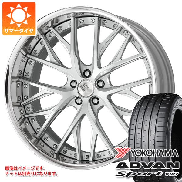 【タイヤ交換対象】サマータイヤ 255/40R21 (102Y) XL ヨコハマ アドバンスポーツV107 ワーク LS バサラ 9.0-21 タイヤホイール4本セット
