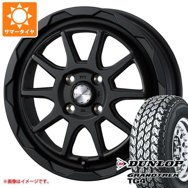 【タイヤ交換対象】キャリイ DA16T用 サマータイヤ ダンロップ グラントレック TG4 165R14 6PR (165/80R14 91/90N相当) マッドヴァンス06 4.5-14 タイヤホイール4本セット
