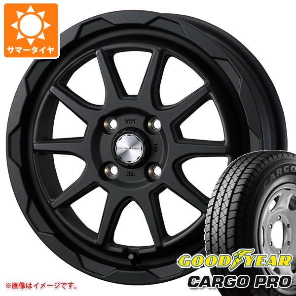 【タイヤ交換対象】キャリイ DA16T用 サマータイヤ グッドイヤー カーゴ プロ 165/80R14 91/90N (165R14 6PR相当) マッドヴァンス06 4.5-14 タイヤホイール4本セット