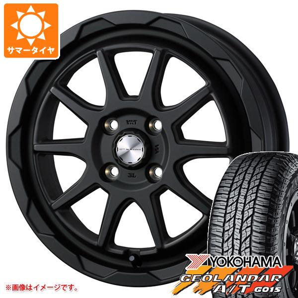 【タイヤ交換対象】キャリイ DA16T用 2025年製 サマータイヤ ヨコハマ ジオランダー A/T G015 165/60R15 77H ブラックレター マッドヴァンス06 4.5-15 タイヤホイール4本セット