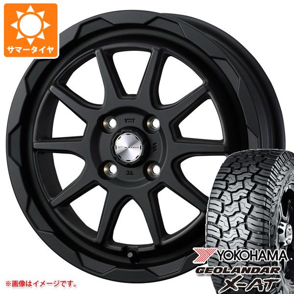 【タイヤ交換対象】サマータイヤ 155/65R14 78/75Q ヨコハマ ジオランダー X-AT G016 ブラックレター G016A マッドヴァンス06 4.5-14 タイヤホイール4本セット