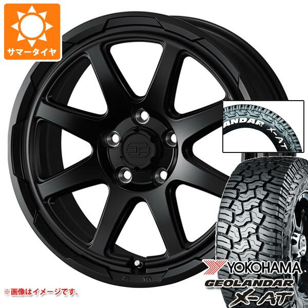 【タイヤ交換対象】ニッサン T31エクストレイル用 サマータイヤ ヨコハマ ジオランダー X-AT G016 225/70R16 103S ホワイトレター スタットベルク 7.0-16 タイヤホイール4本セット