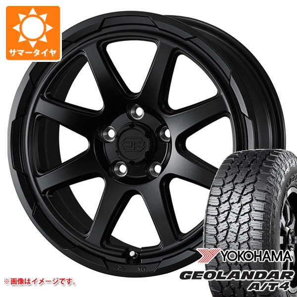 【タイヤ交換対象】ミツビシ エクリプスクロス GK系用 サマータイヤ ヨコハマ ジオランダー A/T4 G018 225/70R16 103H ブラックレター スタットベルク 7.0-16 タイヤホイール4本セット