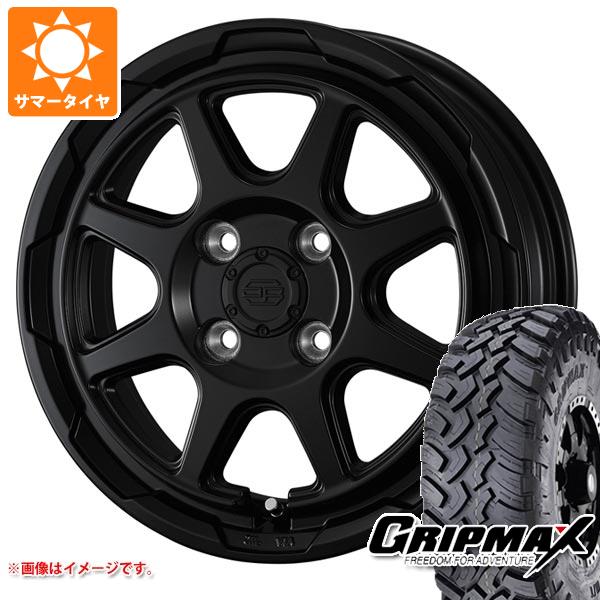 【タイヤ交換対象】ハイゼットトラック S500系用 サマータイヤ グリップマックス マッドレイジ M/T 185R14C 102/100Q ホワイトレター スタットベルク 4.5-14 タイヤホイール4本セット