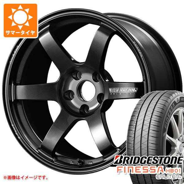 【タイヤ交換対象】サマータイヤ 235/40R18 95W XL ブリヂストン フィネッサ HB01 レイズ ボルクレーシング TE37 サーガ Sプラス 8.5-18 タイヤホイール4本セット