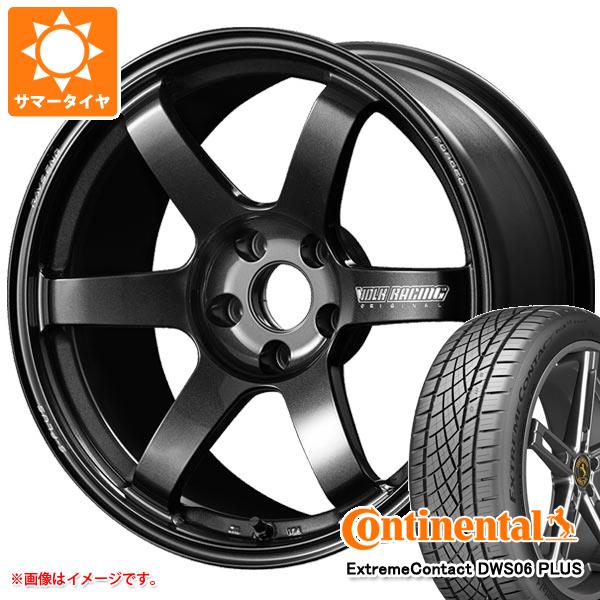 【タイヤ交換対象】サマータイヤ 235/60R18 107W XL コンチネンタル エクストリームコンタクト DWS06 プラス レイズ ボルクレーシング TE37 サーガ Sプラス 8.0-18 タイヤホイール4本セット