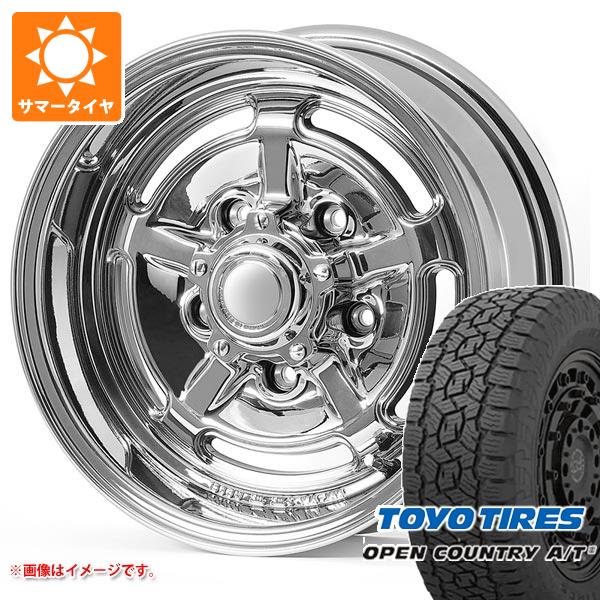 【タイヤ交換対象】ジムニーシエラ JB74W用 サマータイヤ トーヨー オープンカントリー A/T3 195/80R15 96S ブラックレター アピオ ワイルドボア HR 6.0-15 タイヤホイール4本セット