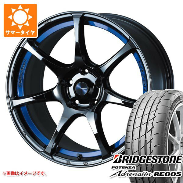 乐天商城 - 【タイヤ交換対象】サマータイヤ 235/40R18 95Y XL ブリヂストン ポテンザ アドレナリン RE005 ウェッズスポーツ SA-75R 8.5-18 タイヤホイール4本セット