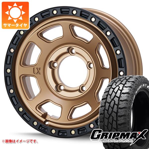 【タイヤ交換対象】5本セット ジムニーシエラ JB74W用 サマータイヤ グリップマックス マッドレイジ R/T MAX LT185/85R16 105/103Q ホワイトレター MLJ エクストリームJ XJ07 6.0-16 タイヤホイール5本セット