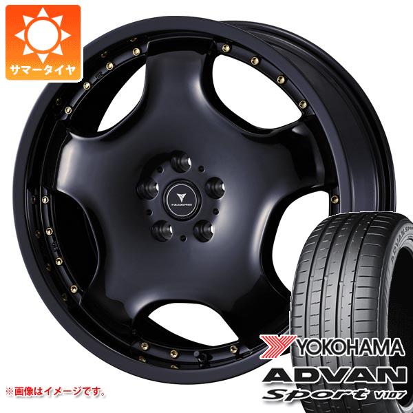 【タイヤ交換対象】サマータイヤ 245/45R20 103W XL ヨコハマ アドバンスポーツV107 ★ BMW承認 V107E ノヴァリス アセット D1 8.0-20 タイヤホイール4本セット