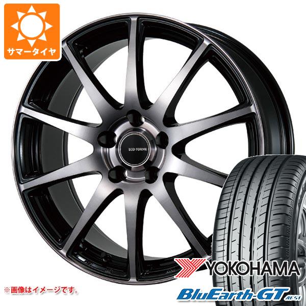 【タイヤ交換対象】サマータイヤ 195/60R15 88V ヨコハマ ブルーアースGT AE51 エコフォルム CRS23 6.0-15 タイヤホイール4本セット