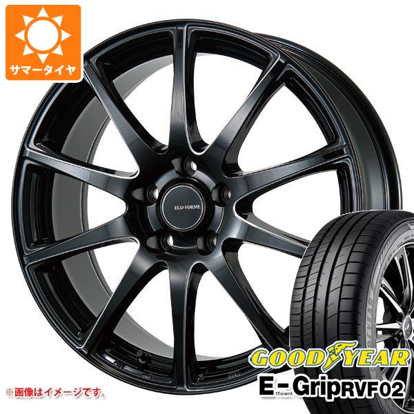 【タイヤ交換対象】サマータイヤ 215/45R18 93W XL グッドイヤー エフィシエントグリップ RVF02 エコフォルム CRS23 7.5-18 タイヤホイール4本セット