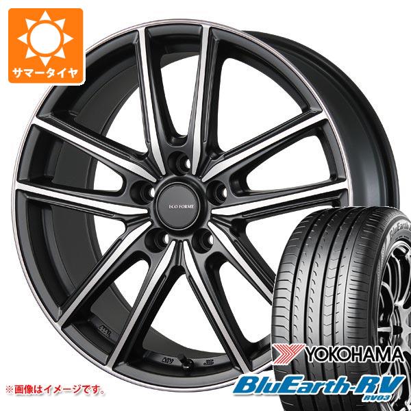 【タイヤ交換対象】2024年製 サマータイヤ 235/50R18 101V XL ヨコハマ ブルーアースRV RV03 エコフォルム CRS20 7.5-18 タイヤホイール4本セット