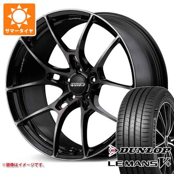 【タイヤ交換対象】サマータイヤ 225/35R19 88W XL ダンロップ ルマン5 LM5+ レイズ ボルクレーシング G025 LTD 8.0-19 タイヤホイール4本セット