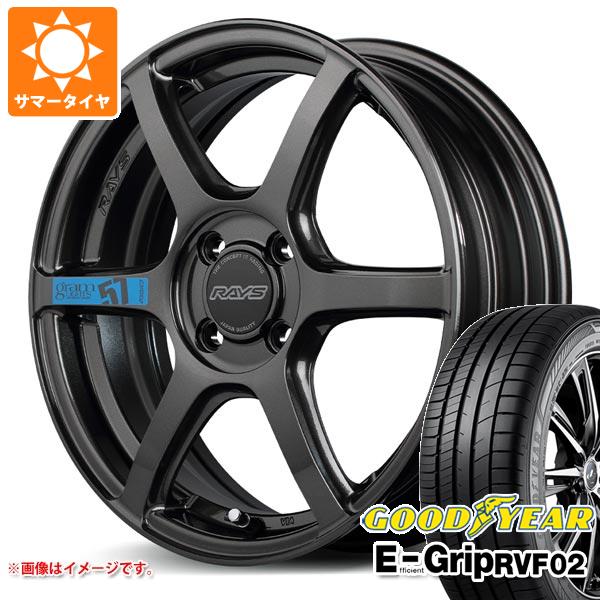 【タイヤ交換対象】サマータイヤ 205/50R17 93V XL グッドイヤー エフィシエントグリップ RVF02 レイズ グラムライツ 57C6 スペックM 7.0-17 タイヤホイール4本セット