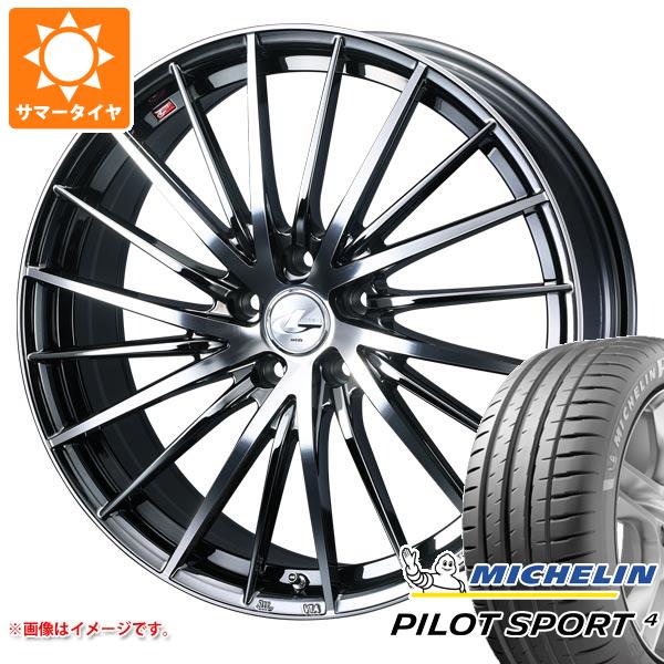 【タイヤ交換対象】サマータイヤ 225/55R19 103Y XL ミシュラン パイロットスポーツ4 NF0 ポルシェ承認 レオニス FR 8.0-19 タイヤホイール4本セット